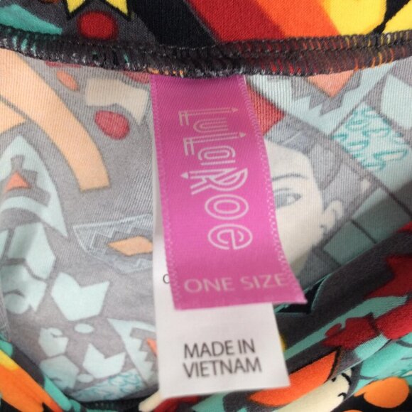 LulaRoe Disney Pocahontas Leggings Womens One Size Aztec Colorful Butter Soft - Picture 7 of 7